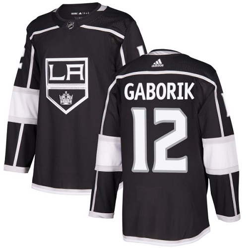 Adidas Los Angeles Kings #12 Marian Gaborik Black Home Authentic Stitched Youth NHL Jersey->youth nhl jersey->Youth Jersey